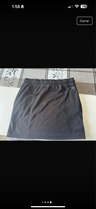 Falda deportiva negra