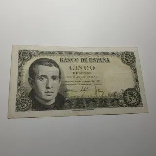 5 Pesetas Banco de España 1951