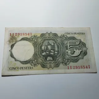 5 Pesetas Banco de España 1951