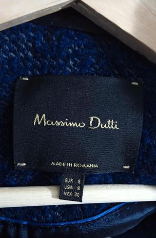 Abrigo Massimo Dutti Azul
