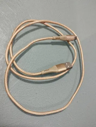 Cable Carga USB a Micro USB Teka Dorado