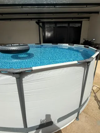 Piscina desmontable metal y plástico
