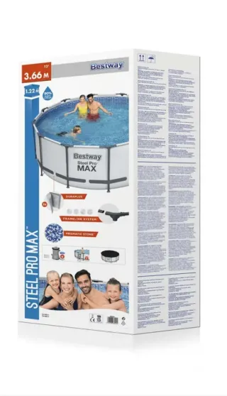 Piscina desmontable metal y plástico