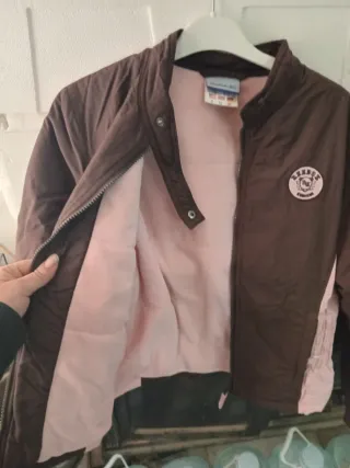 Chaqueta Reebok Marrón y Rosa Talla S