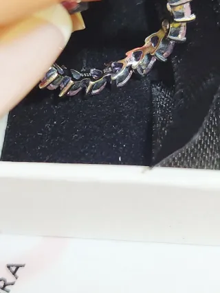 Anillo Pandora Corazones Brillantes. Talla 54/14