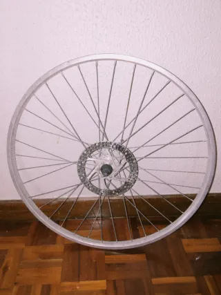 Llanta de bicicleta con disco de freno