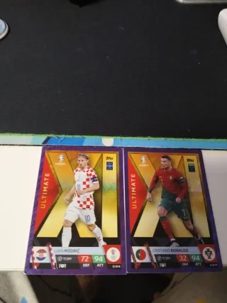 Luka Modric y Cristiano Ronaldo Ultimate Topps