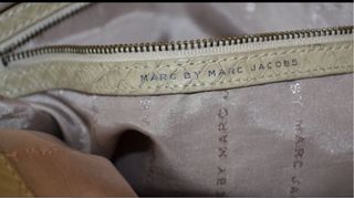 Bolso By Marc Jacobs Beige Piel Serpiente