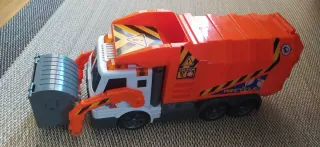 Camión de basura de juguete con luces y sonidos