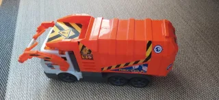 Camión de basura de juguete con luces y sonidos