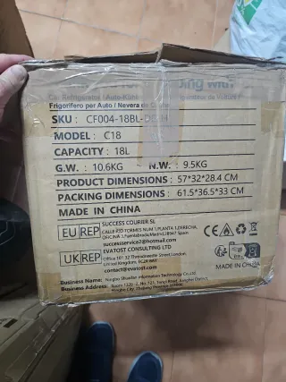 Nevera Portátil EUHOMY 18L 12V