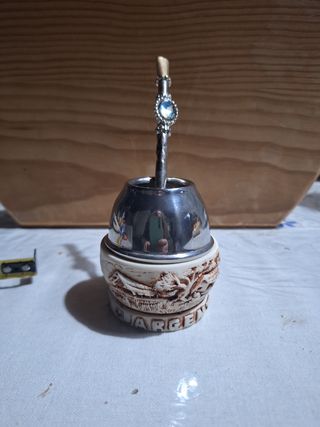 Cuia Mate Argentino com Bomba