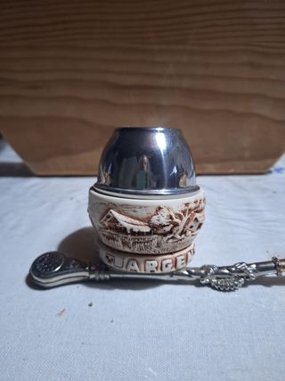 Cuia Mate Argentino com Bomba