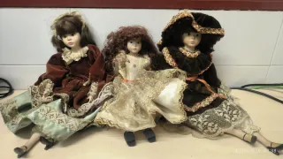 Lote Muñecas Porcelana Antiguas para restaurar