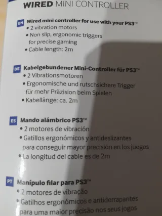 NUEVO. Mando Oficial PlayStation PS3 Mini USB