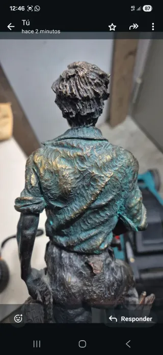 Escultura Granjero sureño Miguel Senserrich