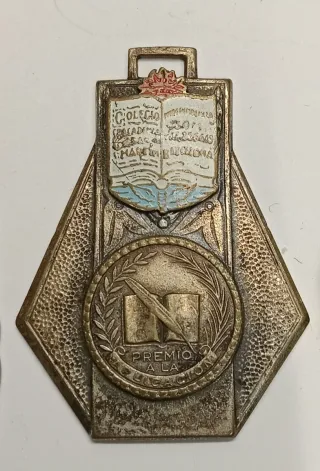 5 Medallas Escolares Antiguas