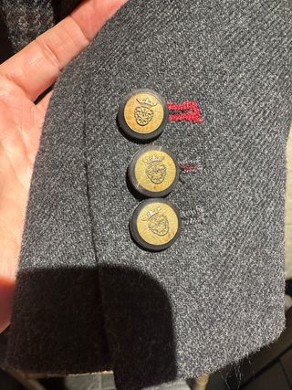 Blazer Zara Gris y Azul