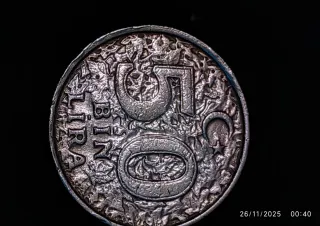 Moneda 50000 Liras Turcas 2000