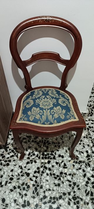 Espejo y sillas retro vintage madera
