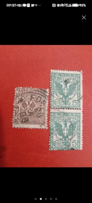 Francobolli Regno d'Italia Aquila