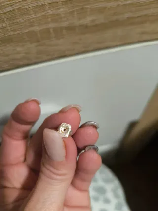 Pendientes Tous Flor Plata y Azul Marino