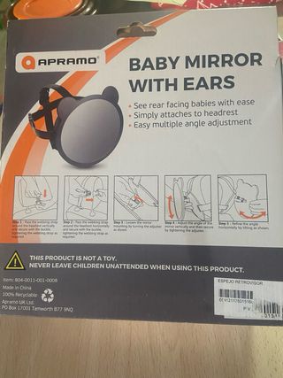 Espejo retrovisor para bebé