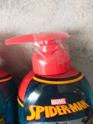 2 Botes Gel Champú Spiderman Marvel 2 en 1