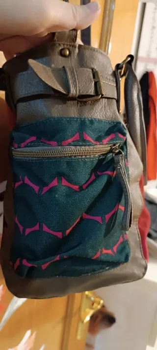 Bolso Desigual Marrón Multicolor