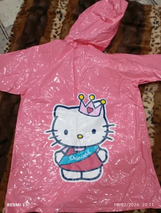Chubasquero niña Hello Kitty rosa