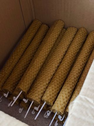 Candele in cera d'api 100% naturali