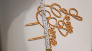 Cake topper la mia prima Comunione dorato