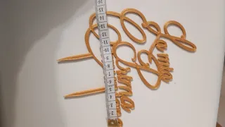 Cake topper la mia prima Comunione dorato