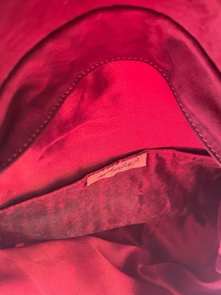 Bolso Joya AMULETI J - Terciopelo Burdeos y Mariqu