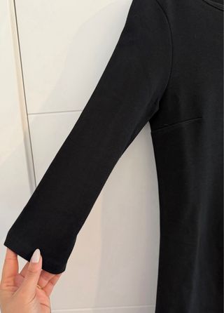 Vestido negro mujer manga larga