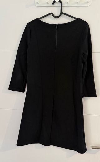 Vestido negro mujer manga larga