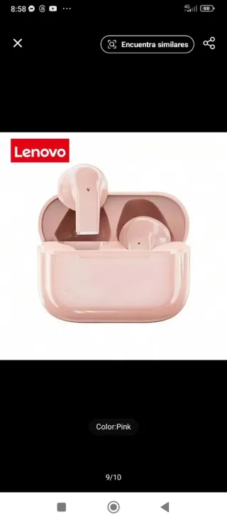 Auriculares Lenovo Pro 5s Rosa