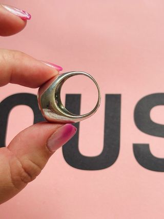 Anillo Tous Topacio Azul Plata