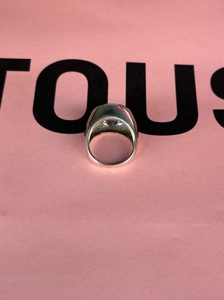 Anillo Tous Topacio Azul Plata