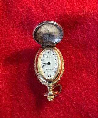 Reloj Joya Plata Ley con vistas en oro de 14k