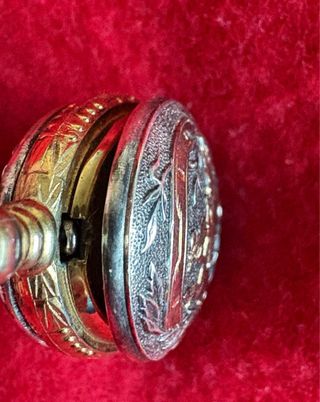 Reloj Joya Plata Ley con vistas en oro de 14k