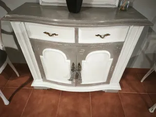Conjunto Salón Isabelino Mesa, Recibidor y Sillas