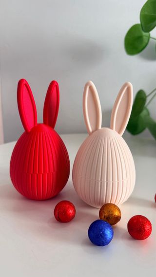 Ovo Páscoa Decoração Coelho Plástico