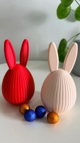 Ovo Páscoa Decoração Coelho Plástico