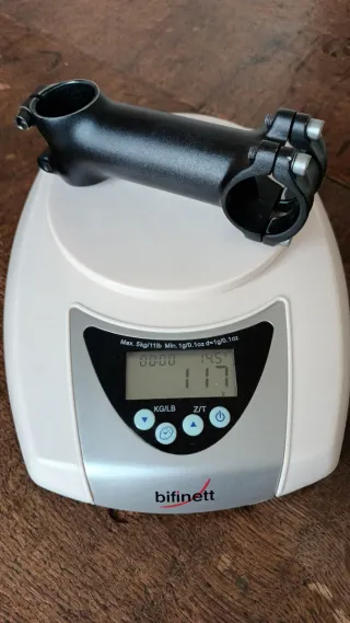 Potencia bicicleta 10 cm aluminio negra