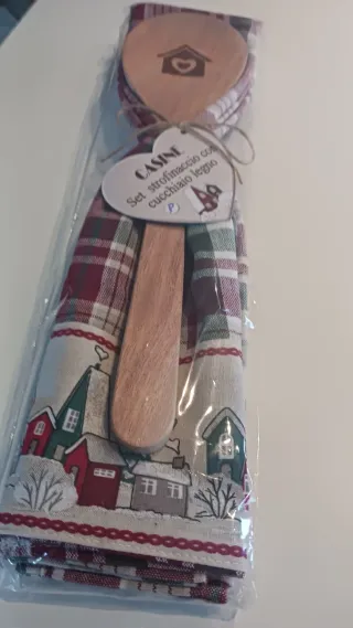 Set strofinaccio e cucchiaio legno