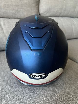 Casco Azul HJCi70 Talla M, visera solar