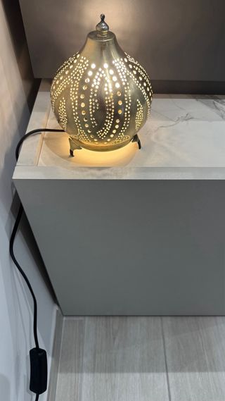 Lampada decorativa dorata