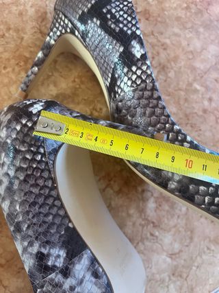 Zapatos Zara Print Snake Piel Talla 41