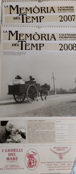 4 calendari La Memoria del Temp.da collezione